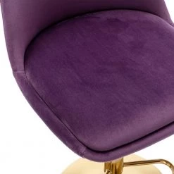 40.94 in. Purple Low Back Metal Frame Adjustable Bar Stool with Toweling fabric Seat (Set of 1) by ATHMILE 13 40.94 in. Purple Low Back Metal Frame Adjustable Bar Stool with Toweling fabric Seat (Set of 1) by ATHMILE -ATHMILE Sales Store purple athmile bar stools gz w39538763 1f 1000
