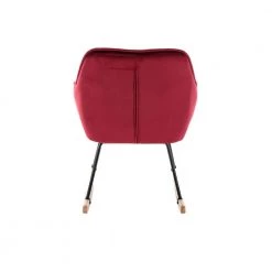 Red Toweling Tufted Fabric Rocking Chair (Set of 1) by ATHMILE 12 Red Toweling Tufted Fabric Rocking Chair (Set of 1) by ATHMILE -ATHMILE Sales Store red athmile rockers gliders ottomans gz b2w20220887 66 1000