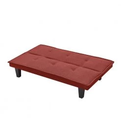 64.57 in. Wide Red Armless Velvet Straight Twin Sofa by ATHMILE 10 64.57 in. Wide Red Armless Velvet Straight Twin Sofa by ATHMILE -ATHMILE Sales Store red athmile sofa beds ccw58833716 4f 1000