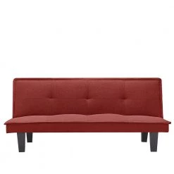 64.57 in. Wide Red Armless Velvet Straight Twin Sofa by ATHMILE