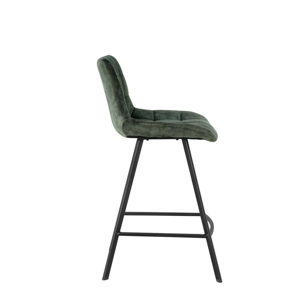 Retro Green Velvet Dining Chairs (Set of 2) by ATHMILE 2 Retro Green Velvet Dining Chairs (Set of 2) by ATHMILE - Image 2