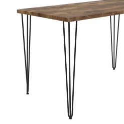 3-Piece Rustic Brown MDF Top Table Set (Seats-2) by ATHMILE -ATHMILE Sales Store rustic brown athmile dining room sets ddwf287063aad 4f 1000