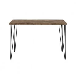 3-Piece Rustic Brown MDF Top Table Set (Seats-2) by ATHMILE -ATHMILE Sales Store rustic brown athmile dining room sets ddwf287063aad c3 1000