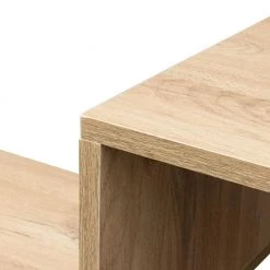 16.89 in. Rustic Oak 2-Shelf Standard Bookcase by ATHMILE -ATHMILE Sales Store rustic oak athmile bookcases bookshelves ccw33133144 1f 1000