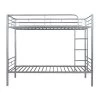Silver Metal Frame Twin Bed Frame by ATHMILE