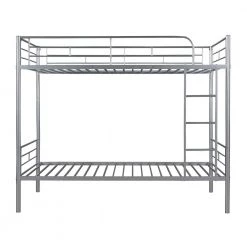 Silver Metal Frame Twin Bed Frame by ATHMILE