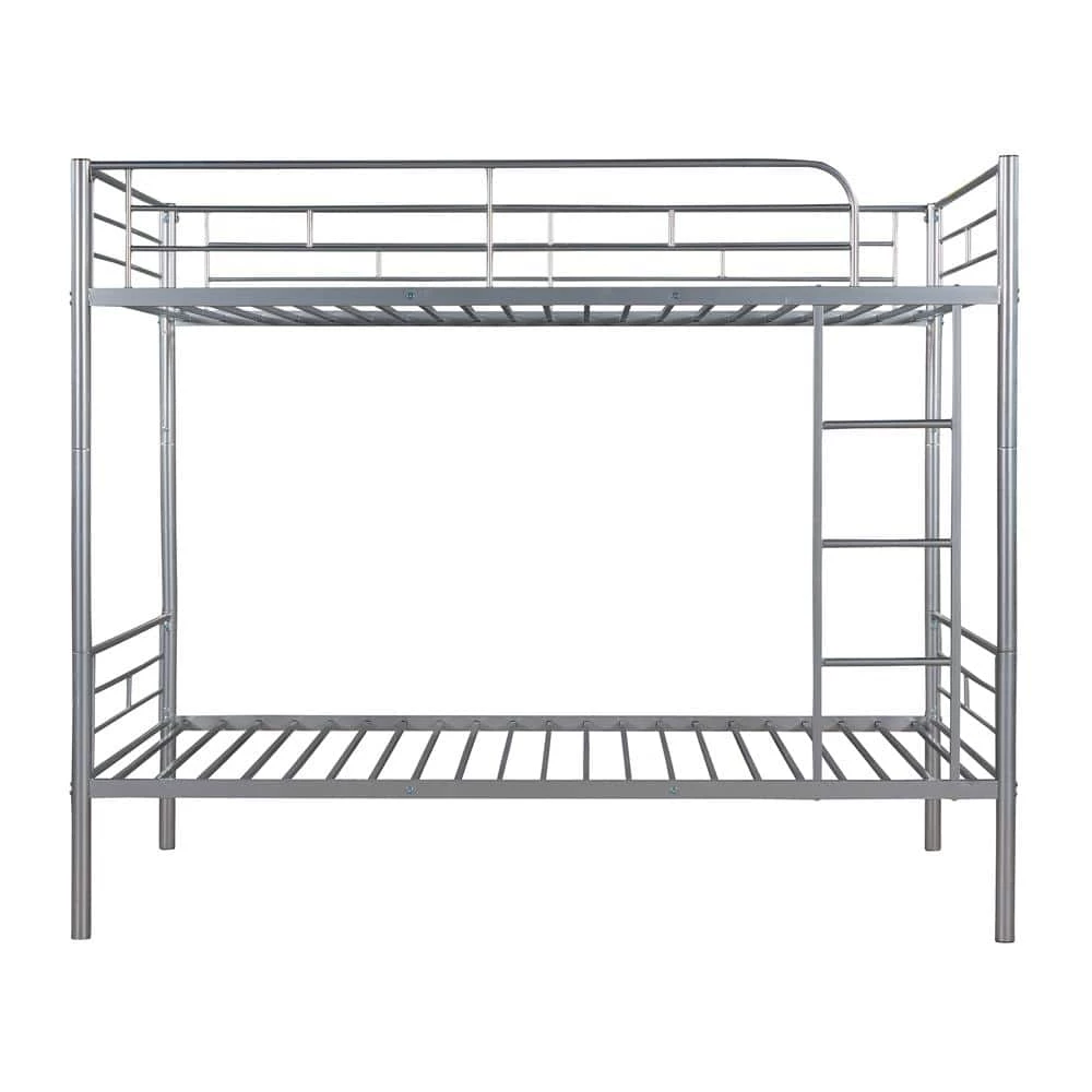 Silver Metal Frame Twin Bed Frame by ATHMILE 1 Silver Metal Frame Twin Bed Frame by ATHMILE