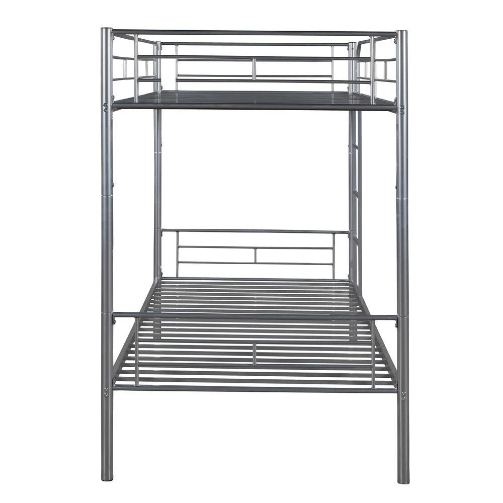 Silver Metal Frame Twin Bed Frame by ATHMILE 2 Silver Metal Frame Twin Bed Frame by ATHMILE - Image 2