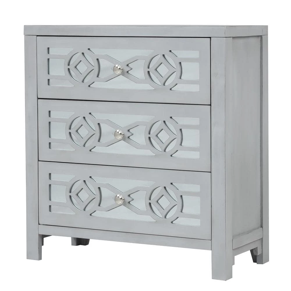 26 in. Silver Standard Rectangle Wood Console Table by ATHMILE 1 26 in. Silver Standard Rectangle Wood Console Table by ATHMILE