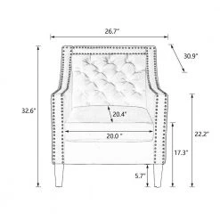 Teal Accent Armchair Living Room Chair with Nailheads and Solid Wood Legs (Set of 1) by ATHMILE 12 Teal Accent Armchair Living Room Chair with Nailheads and Solid Wood Legs (Set of 1) by ATHMILE -ATHMILE Sales Store teal athmile accent chairs gz w39536946 c3 1000
