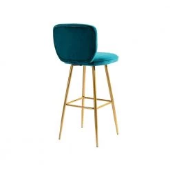40 in. Teal Velvet Bar Stool (Set of 1) by ATHMILE 12 40 in. Teal Velvet Bar Stool (Set of 1) by ATHMILE -ATHMILE Sales Store teal athmile bar stools ddw39540274 44 1000