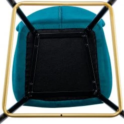 40.94 in. Teal Low Back Metal Frame Bar Stools with Footrest (Set of 2) by ATHMILE 13 40.94 in. Teal Low Back Metal Frame Bar Stools with Footrest (Set of 2) by ATHMILE -ATHMILE Sales Store teal athmile bar stools gz b2w20221704 1f 1000