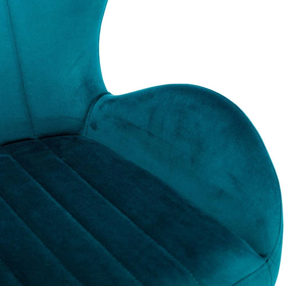 40.94 in. Teal Low Back Metal Frame Bar Stools with Footrest (Set of 2) by ATHMILE 7 40.94 in. Teal Low Back Metal Frame Bar Stools with Footrest (Set of 2) by ATHMILE - Image 7