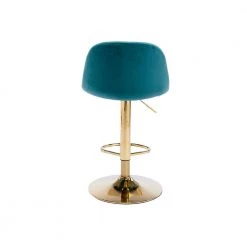 40.94 in. Low Back Teal Metal Frame Adjustable Cushioned Bar Stool with Toweling fabric Seat (Set of 1) by ATHMILE 14 40.94 in. Low Back Teal Metal Frame Adjustable Cushioned Bar Stool with Toweling fabric Seat (Set of 1) by ATHMILE -ATHMILE Sales Store teal athmile bar stools gz w39538752 fa 1000