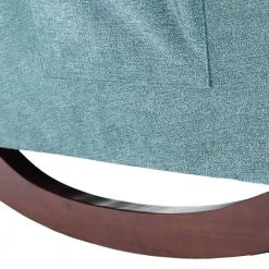 Teal Polyester Fabric Rocking Sofa Chair (Set of 1) by ATHMILE -ATHMILE Sales Store teal athmile rockers gliders ottomans gz b2w20221536 44 1000