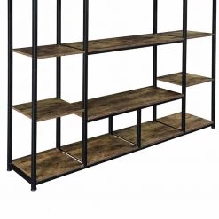 Home Office 70.9 in. Tiger Wood 5-Shelf Open Freestanding Storage Bookcase with Metal Frame by ATHMILE 12 Home Office 70.9 in. Tiger Wood 5-Shelf Open Freestanding Storage Bookcase with Metal Frame by ATHMILE -ATHMILE Sales Store tiger athmile bookcases bookshelves gz wf286990aat 44 1000