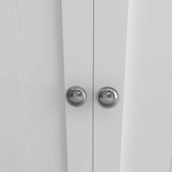 White Bathroom Floor Storage Cabinet with Double Door and Adjustable Shelf by ATHMILE 15 White Bathroom Floor Storage Cabinet with Double Door and Adjustable Shelf by ATHMILE -ATHMILE Sales Store white athmile accent cabinets gz b2w20220289 4f 1000