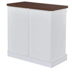 White FreeStanding Accent Cabinet with Sliding Barn Door and Adjustable Shelf by ATHMILE 12 White FreeStanding Accent Cabinet with Sliding Barn Door and Adjustable Shelf by ATHMILE -ATHMILE Sales Store white athmile accent cabinets gz b2w20220671 66 1000