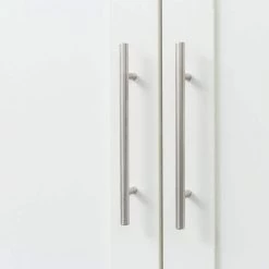 White High Wardrobe and Kitchen Cabinet with 2-Doors and 3-Partitions by ATHMILE 13 White High Wardrobe and Kitchen Cabinet with 2-Doors and 3-Partitions by ATHMILE -ATHMILE Sales Store white athmile accent cabinets gz b2w20220713 4f 1000 1