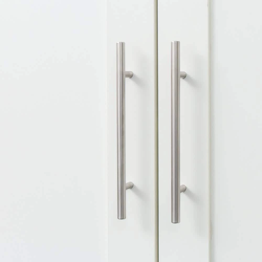 White High Wardrobe and Kitchen Cabinet with 2-Doors and 3-Partitions by ATHMILE 5 White High Wardrobe and Kitchen Cabinet with 2-Doors and 3-Partitions by ATHMILE - Image 5