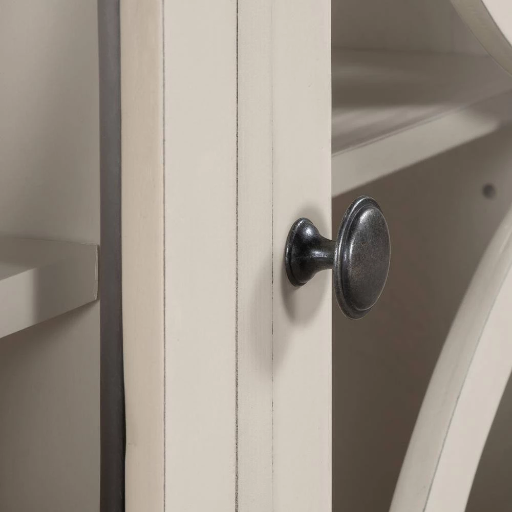 White Accent Storage Cabinet Wooden Cabinet with Adjustable Shelf by ATHMILE 8 White Accent Storage Cabinet Wooden Cabinet with Adjustable Shelf by ATHMILE - Image 8