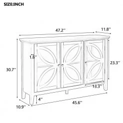 White Accent Storage Cabinet Wooden Cabinet with Adjustable Shelf by ATHMILE 15 White Accent Storage Cabinet Wooden Cabinet with Adjustable Shelf by ATHMILE -ATHMILE Sales Store white athmile accent cabinets gz wf283713aak c3 1000