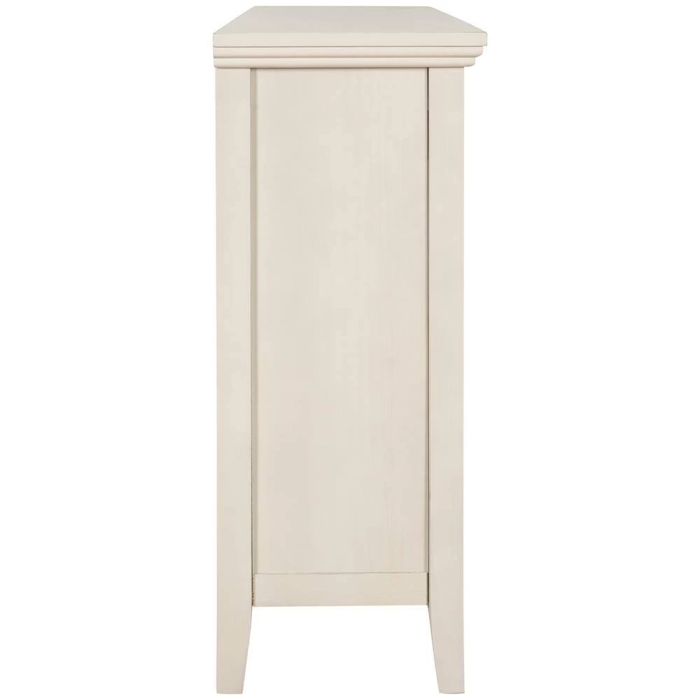 White Accent Storage Cabinet Wooden Cabinet with Adjustable Shelf by ATHMILE 2 White Accent Storage Cabinet Wooden Cabinet with Adjustable Shelf by ATHMILE - Image 2