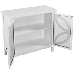 White Accent Storage Cabinet Wooden Cabinet with Decorative Transparent Door by ATHMILE 12 White Accent Storage Cabinet Wooden Cabinet with Decorative Transparent Door by ATHMILE -ATHMILE Sales Store white athmile accent cabinets gz wf284793aak 77 1000