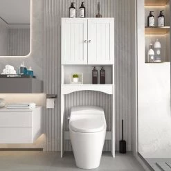 White Bathroom Storage Cabinet by ATHMILE 12 White Bathroom Storage Cabinet by ATHMILE -ATHMILE Sales Store white athmile accent cabinets gzx b2w20221320 c3 1000