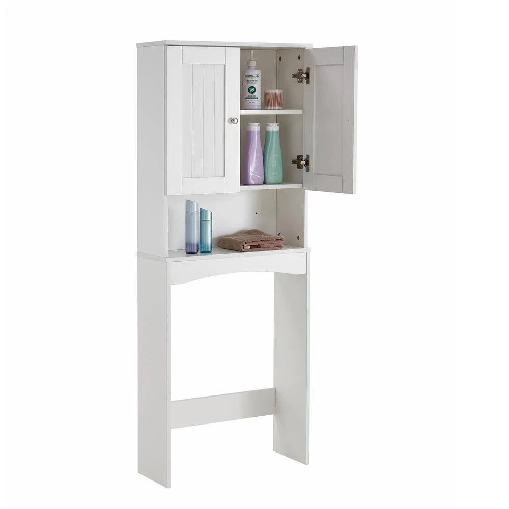 White Bathroom Storage Cabinet by ATHMILE 2 White Bathroom Storage Cabinet by ATHMILE - Image 2