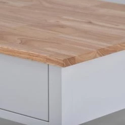 White Rolling Kitchen Cart Solid Wood Top and Locking Wheels by ATHMILE -ATHMILE Sales Store white athmile bar carts gz b2w20220834 44 1000