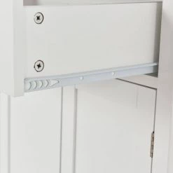 White Kitchen Island Cart with Solid Wood Top and Locking Wheels by ATHMILE -ATHMILE Sales Store white athmile bar carts gz b2w20220931 1f 1000