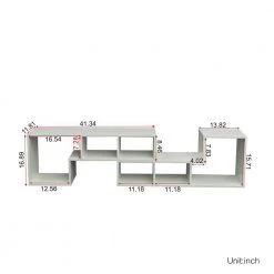 16.89 in. White 2-Shelf Standard Bookcase by ATHMILE -ATHMILE Sales Store white athmile bookcases bookshelves ccw33133141 1f 1000