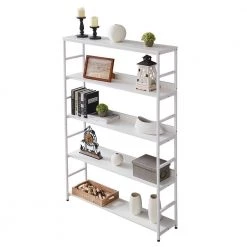 68.9 in. White 5-Shelf Standard Bookcase by ATHMILE 9 68.9 in. White 5-Shelf Standard Bookcase by ATHMILE -ATHMILE Sales Store white athmile bookcases bookshelves ccwf286173aak 4f 1000
