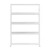 68.9 in. White 5-Shelf Standard Bookcase by ATHMILE