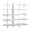 70.87 in. White 5-Shelf Standard Bookcase by ATHMILE