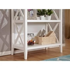 67 in. White 4-Shelf Standard Bookcase by ATHMILE 13 67 in. White 4-Shelf Standard Bookcase by ATHMILE -ATHMILE Sales Store white athmile bookcases bookshelves dsht 14009bwh 44 1000