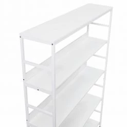 68.9 in. White 5-Tier Home Office Bookcase Open Bookshelf with Metal Frame by ATHMILE 10 68.9 in. White 5-Tier Home Office Bookcase Open Bookshelf with Metal Frame by ATHMILE -ATHMILE Sales Store white athmile bookcases bookshelves gz wf286173aak 4f 1000