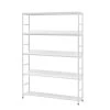 68.9 in. White 5-Tier Home Office Bookcase Open Bookshelf with Metal Frame by ATHMILE
