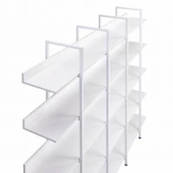 70.87 in. White 5-Tier Bookcase Home Office Open Bookshelf with Metal Frame by ATHMILE -ATHMILE Sales Store white athmile bookcases bookshelves gz wf286176aak 1f 1000