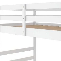 White Twin Over Twin Bunk Bed with Ladder by ATHMILE 13 White Twin Over Twin Bunk Bed with Ladder by ATHMILE -ATHMILE Sales Store white athmile bunk beds gz b2w20221552 44 1000