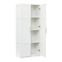 White Storage Locker by ATHMILE -ATHMILE Sales Store white athmile coat racks ddw331s00076 44 1000