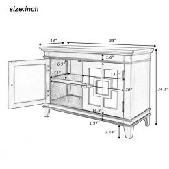 33 in. White Standard Rectangle Wood Console Table by ATHMILE -ATHMILE Sales Store white athmile console tables ddwf284088aak 44 1000