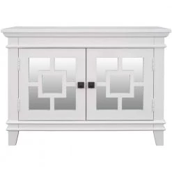 33 in. White Standard Rectangle Wood Console Table by ATHMILE