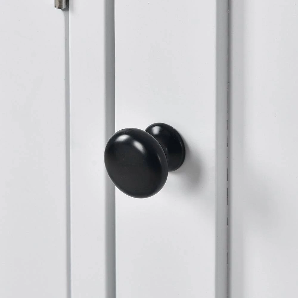 44.9 in. White Standard Rectangle Wood Console Table by ATHMILE 3 44.9 in. White Standard Rectangle Wood Console Table by ATHMILE - Image 3