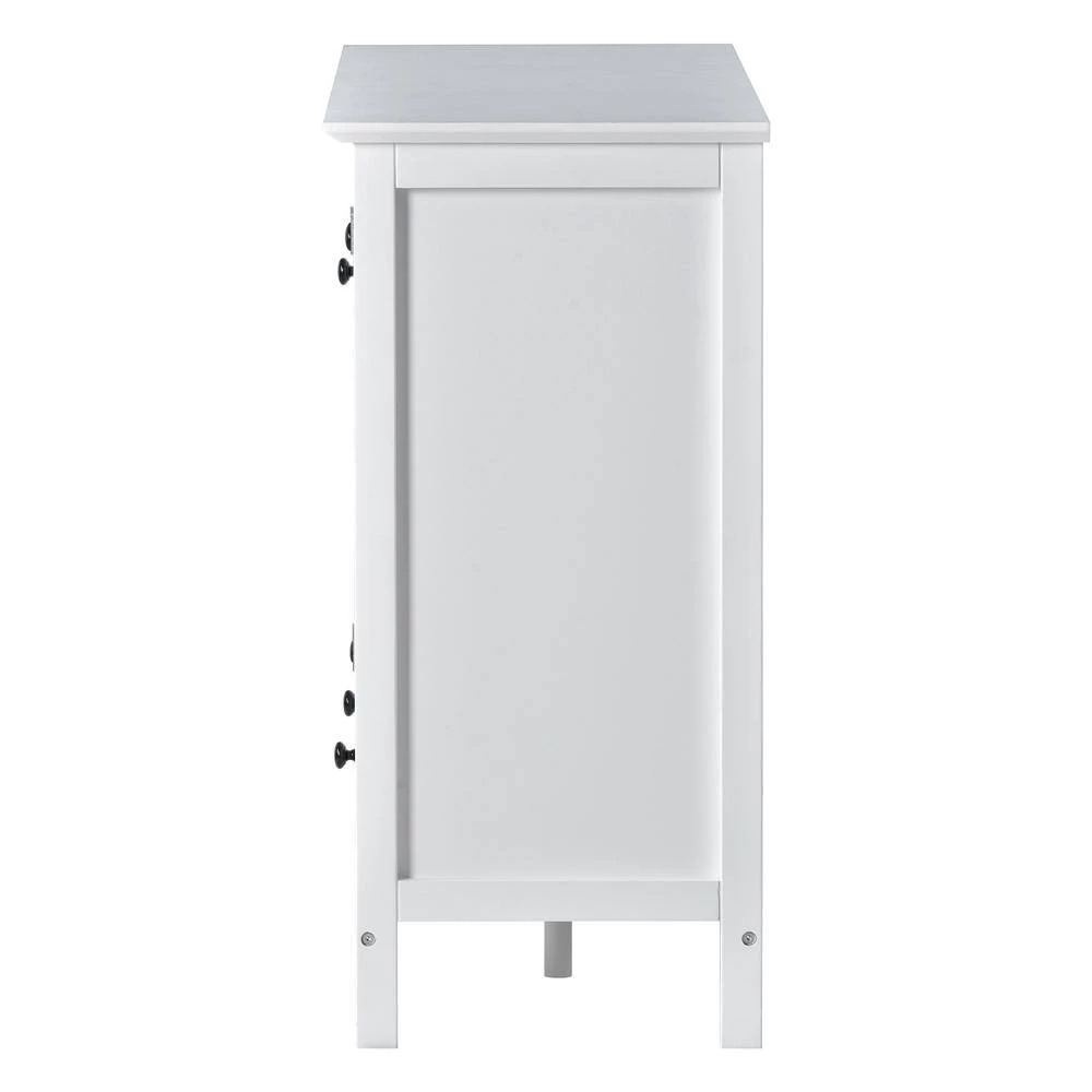 44.9 in. White Standard Rectangle Wood Console Table by ATHMILE 2 44.9 in. White Standard Rectangle Wood Console Table by ATHMILE - Image 2