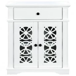 30.3 in. White Standard Rectangle Wood Console Table by ATHMILE