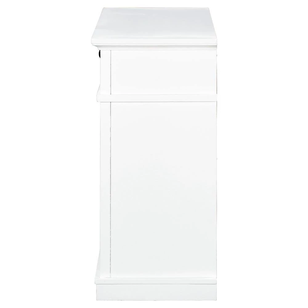 30.3 in. White Standard Rectangle Wood Console Table by ATHMILE 2 30.3 in. White Standard Rectangle Wood Console Table by ATHMILE - Image 2