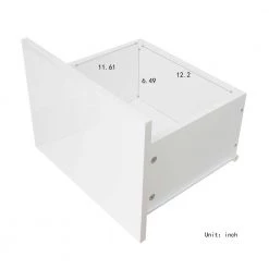 47.24 in. White Standard Rectangle MDF Console Table by ATHMILE -ATHMILE Sales Store white athmile console tables dsw33115868 4f 1000