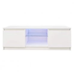 47.24 in. White Standard Rectangle MDF Console Table by ATHMILE